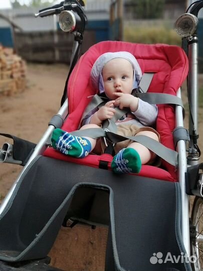 Продам электро велоколяску на 2х детей