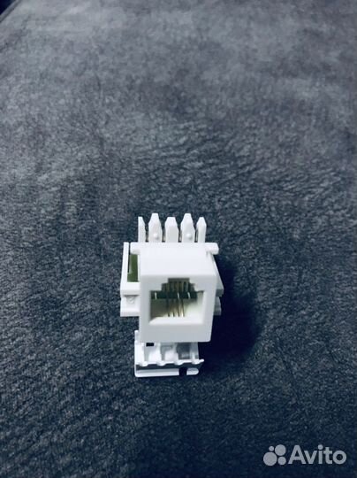 Модуль/коннектор Keystone RJ-11 в розетку, белый