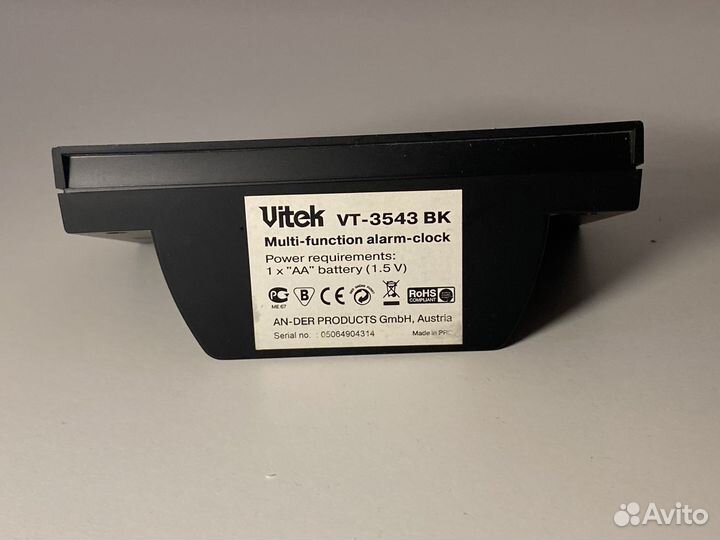 Многофункциональные часы Vitek VT-3543 BK