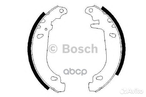 Колодки тормозные барабанные зад 098648734
