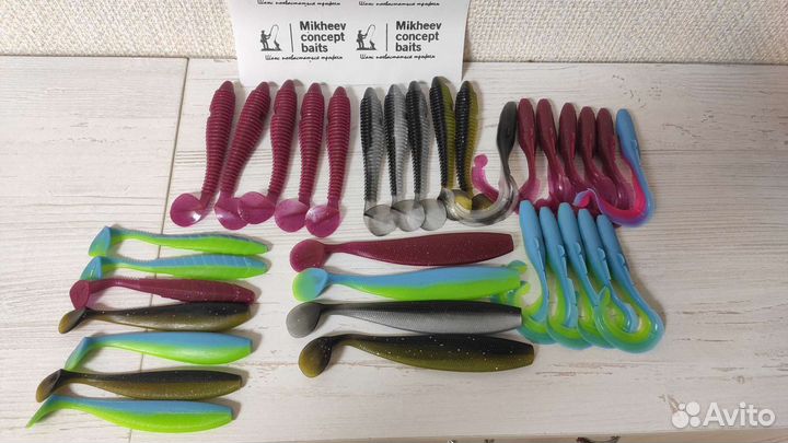 Силиконовые приманки ручной работы