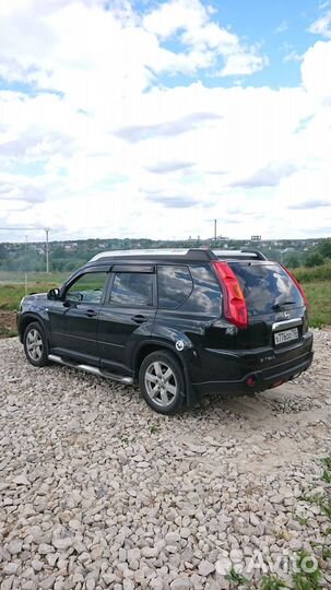 Пороги труба с проступью Nissan X-Trail