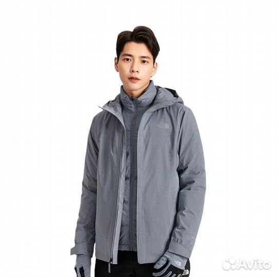 THE north face Windbreaker Jackets Men Gray (L)(86)