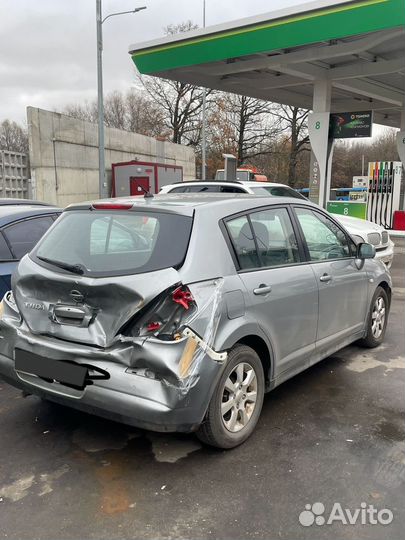 Nissan Tiida 1.6 AT, 2008, битый, 246 000 км