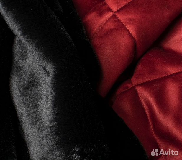 Плед меховой black ruby