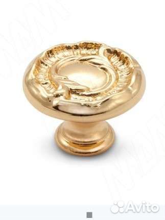 Мебельная ручка-кнопка D30мм золото Giusti Италия