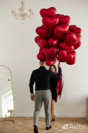 Воздушные шары на день влюбленных 14 февраля
