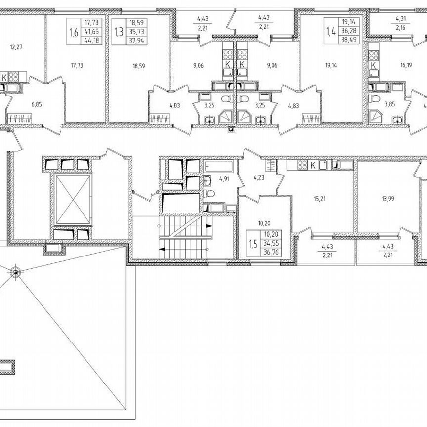 1-к. квартира, 36,3 м², 7/8 эт.