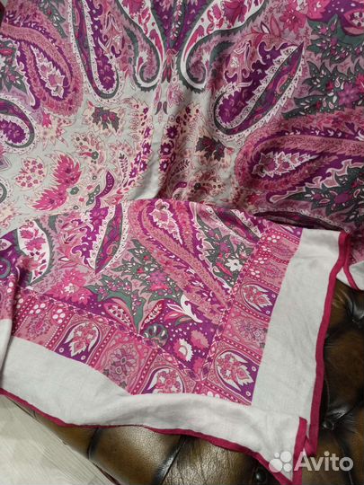 Платок огромный, шаль 140см шерсть pashmina