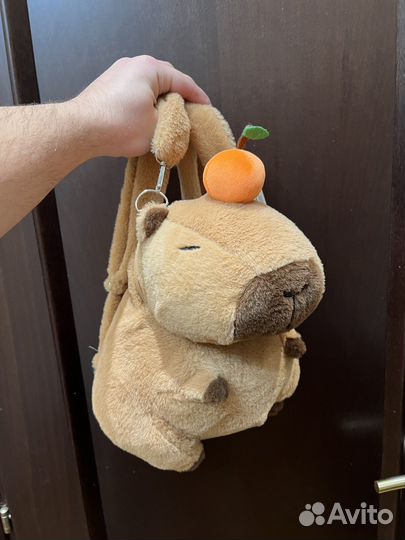 Мягкая игрушка капибара рюкзак