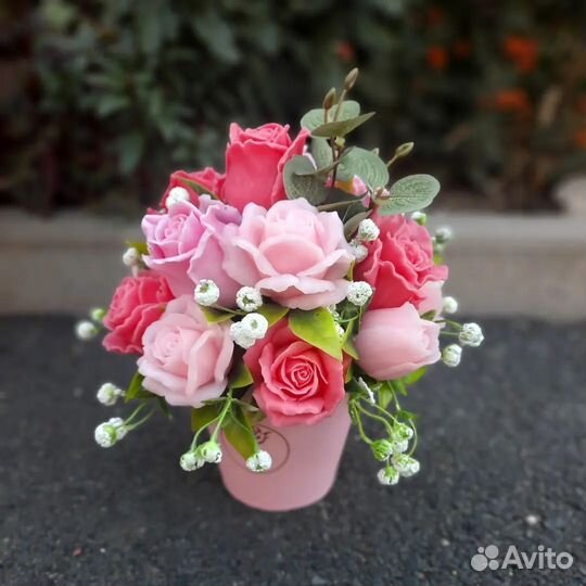 Букет цветов из мыла