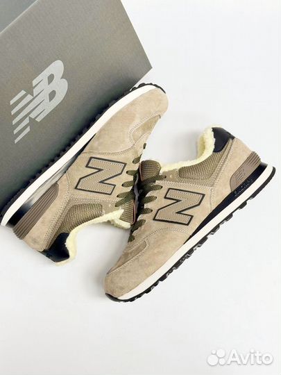 Кроссовки new balance 574 зимние