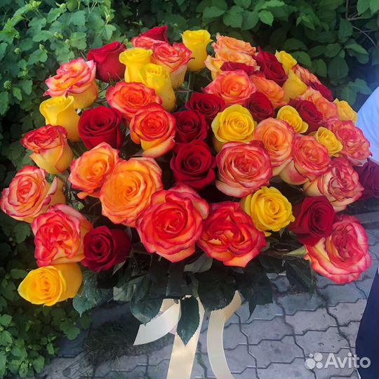 Цветы розы букет