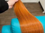 Волосы натуральные эксклюзив рыжие 65 см