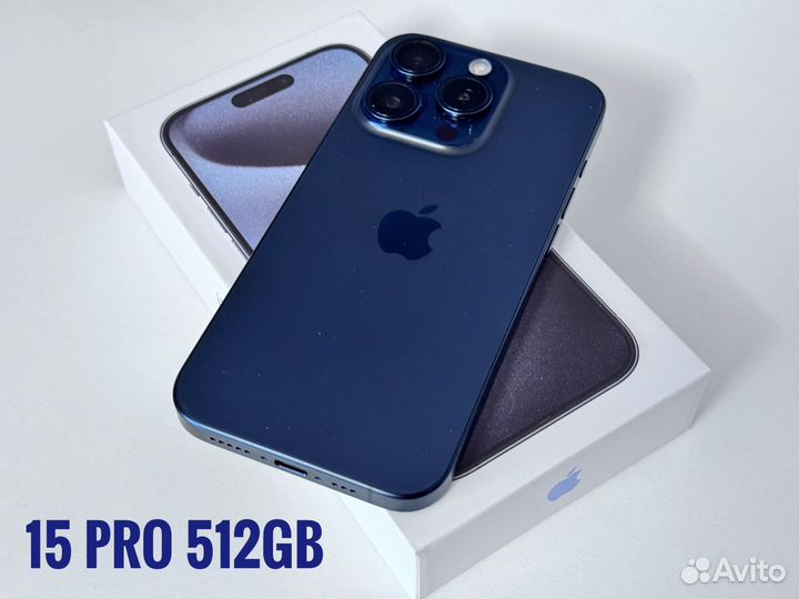 iPhone 15 PRO 512GB Blue Titanium (1Sim+esim)