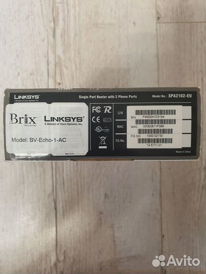 Адаптер для VoIP-телефонии Linksys SPA2102 новый