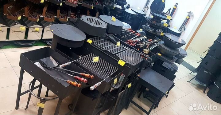 Мангал с печью под казан