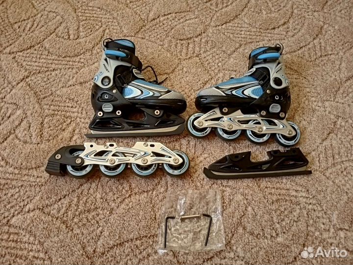 Детские раздвижные коньки-ролики iceberger frost