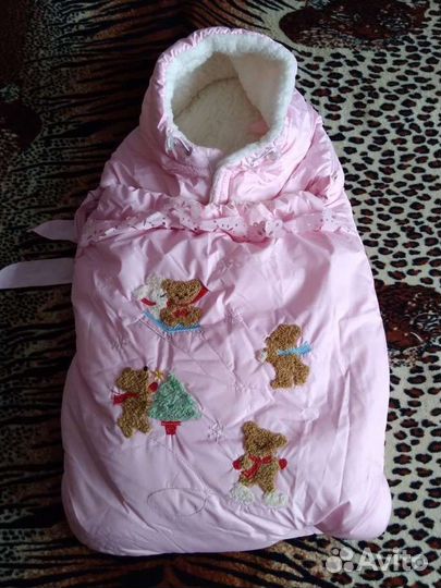 Конверт на выписку для девочки зима