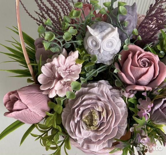 Букет цветов из мыла