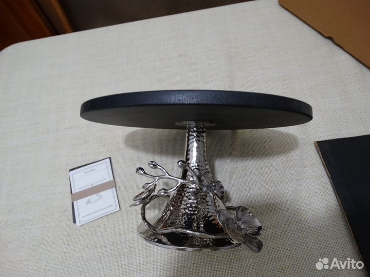 Ваза д торта/тортовница Michael Aram,гранит,сталь