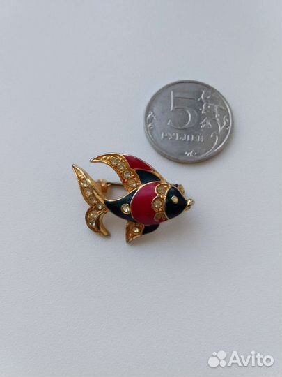 Брошь.ссср.Рыбка