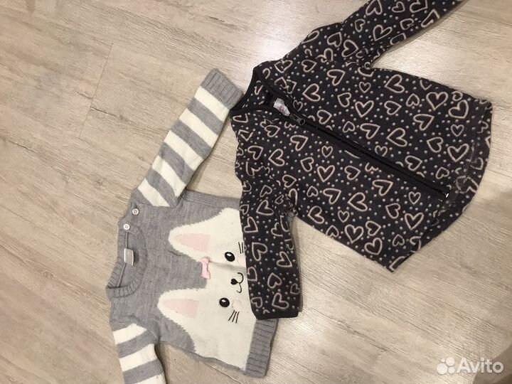 Одежда для девочки 80 86 92 пакетом