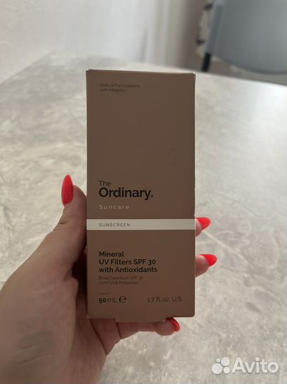 The ordinary mineral UV filters SPF 30