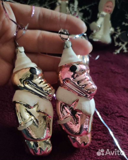 Новогодние ёлочные игрушки СССР