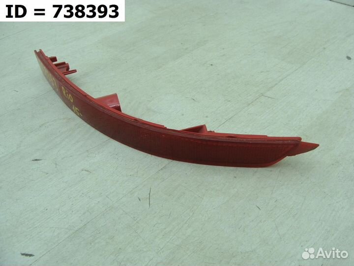 Светоотражатель катафот заднего бампера правый Kia