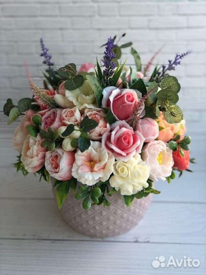 Букет из мыла.Ручная работа