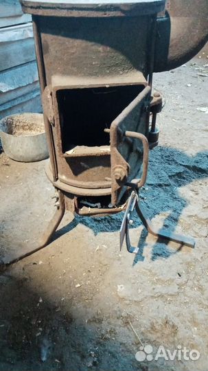 Печь буржуйка чугунная разборная СССР