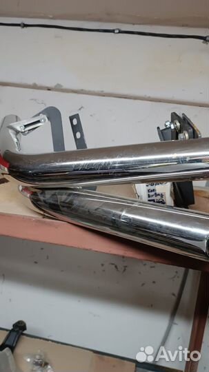 Защита заднего бампера угловая d63 SsangYong Kyron