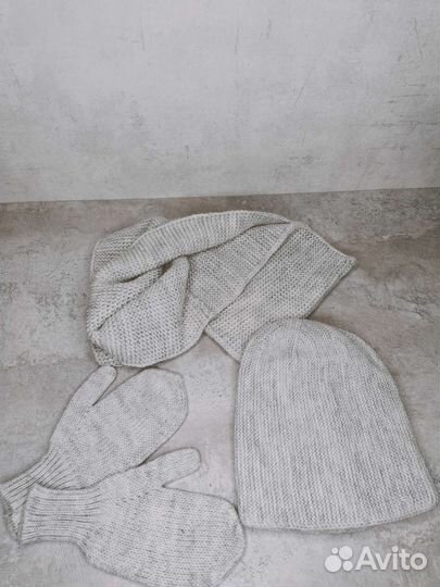 Комплект шапка+снуд+варежки