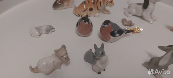 Фарфоровые статуэтки лфз животные