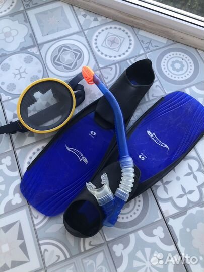 Ласты и маска для плавания детские