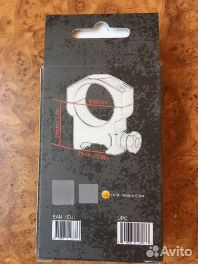 Кольца Vector Optics 30 мм, на Weaver, (sctm-22)