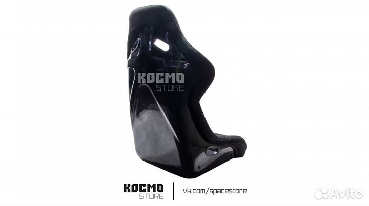 Сидение спортивное, Ковш recaro, черный L