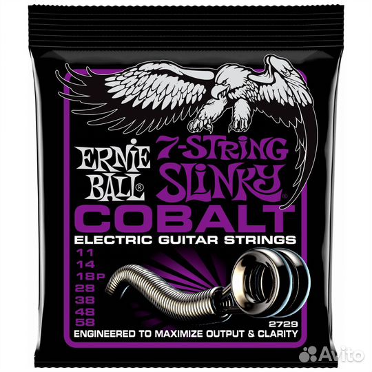 Ernie ball 2729 Cobalt Slinky Power 11-58 - Струн