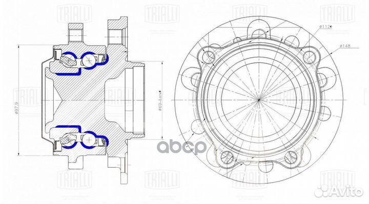 Ступица для а/м Mercedes E (W213) (16) /C (W205
