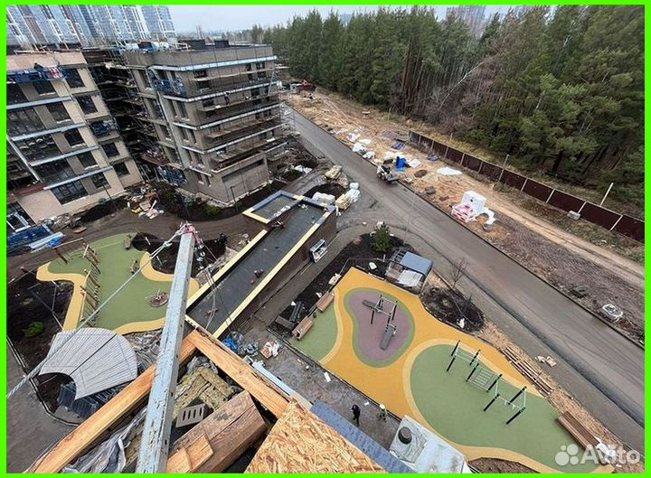 Бесшовное резиновое покрытие