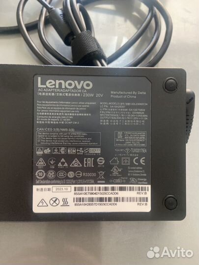 Зарядка/блок питания для ноутбука lenovo 230W