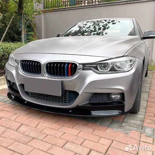 Сплиттер / губа BMW F30 M Performance черная