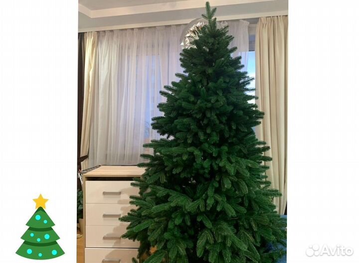 Новогодняя ель литая 2,1 м, premium