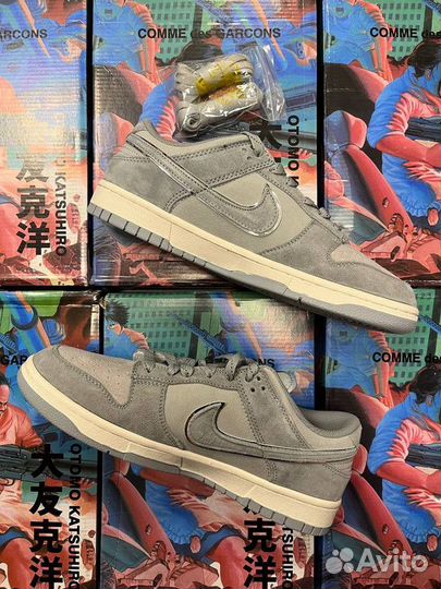 Кроссовки Nike Dunk Low Steam boy grey