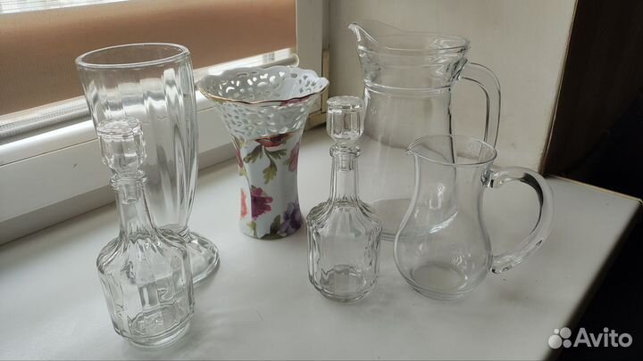Набор стеклянной посуды для большого стола