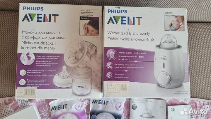 Новый ручной молокоотсос philips avent