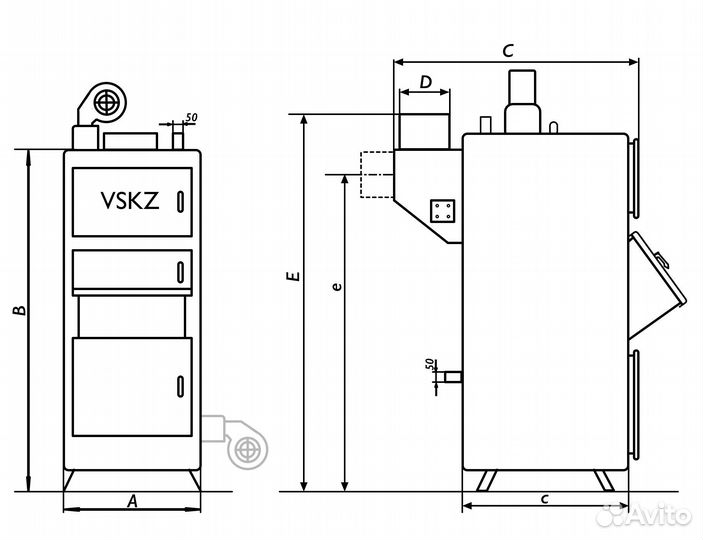 Твердотопливный котел бу
