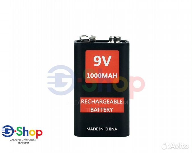 Акб Крона 9V Li-ion 1000mAh microUSB 1шт