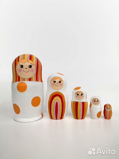 Матрешка детская деревянная 